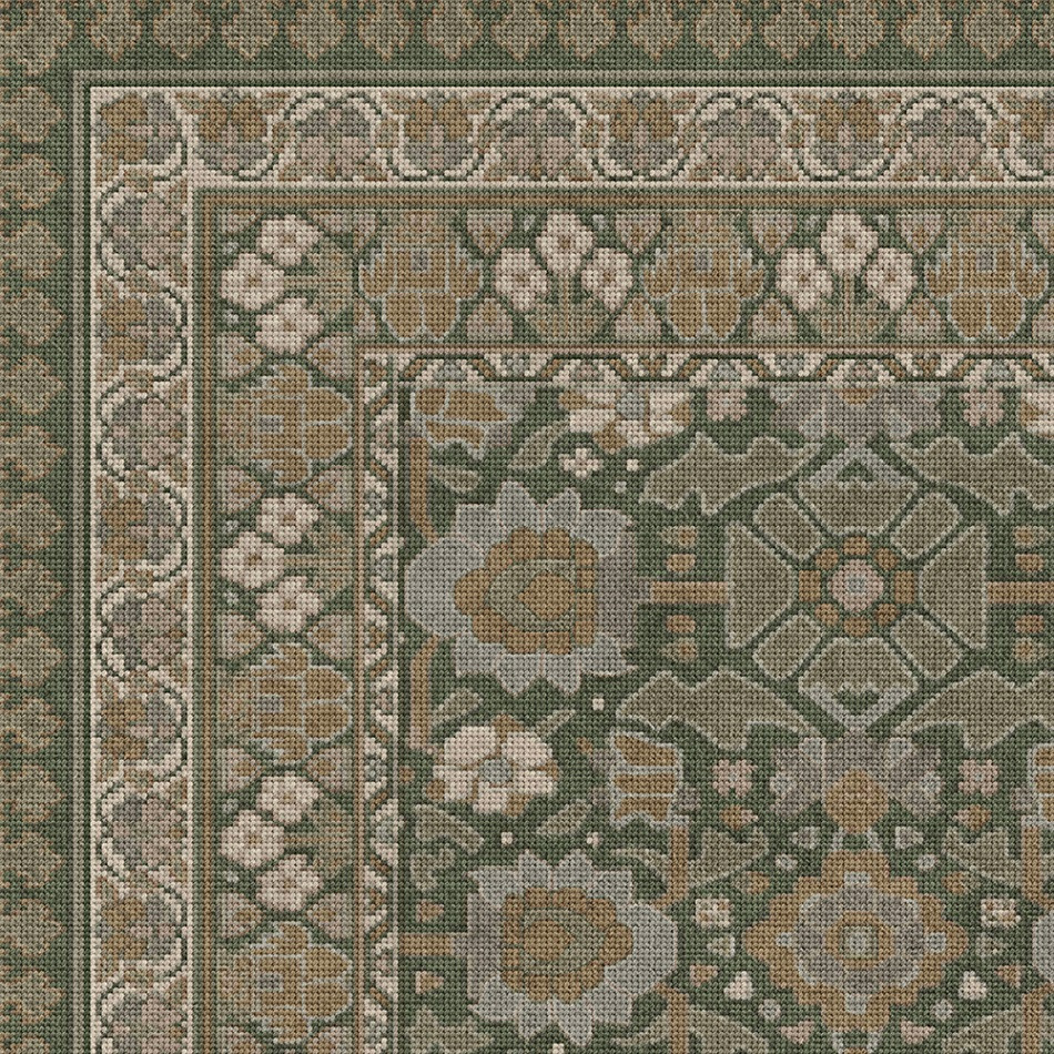 Biltmore Promenade Aurora - vinyl floor cloth detail