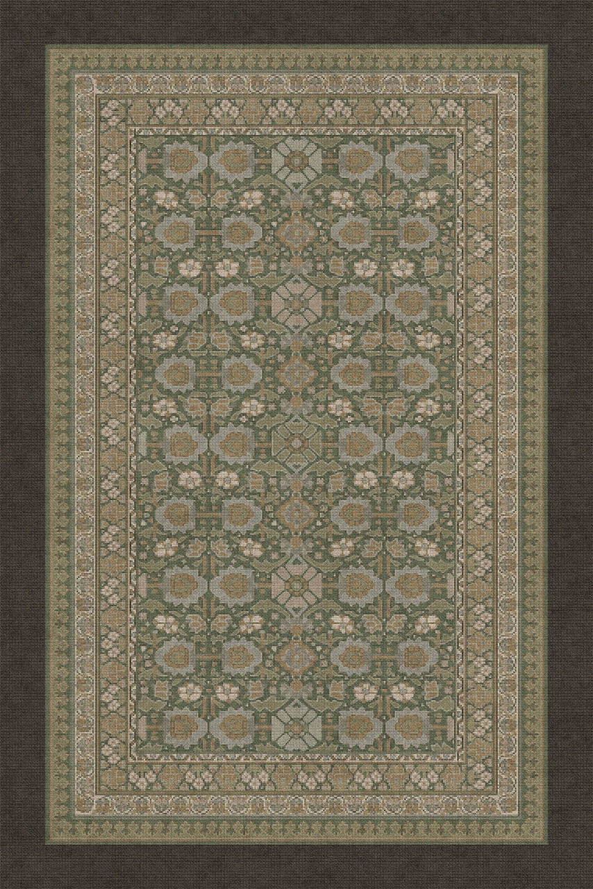 Biltmore Promenade Aurora - vinyl floor cloth sizes 20x30, 24x36, 38x56