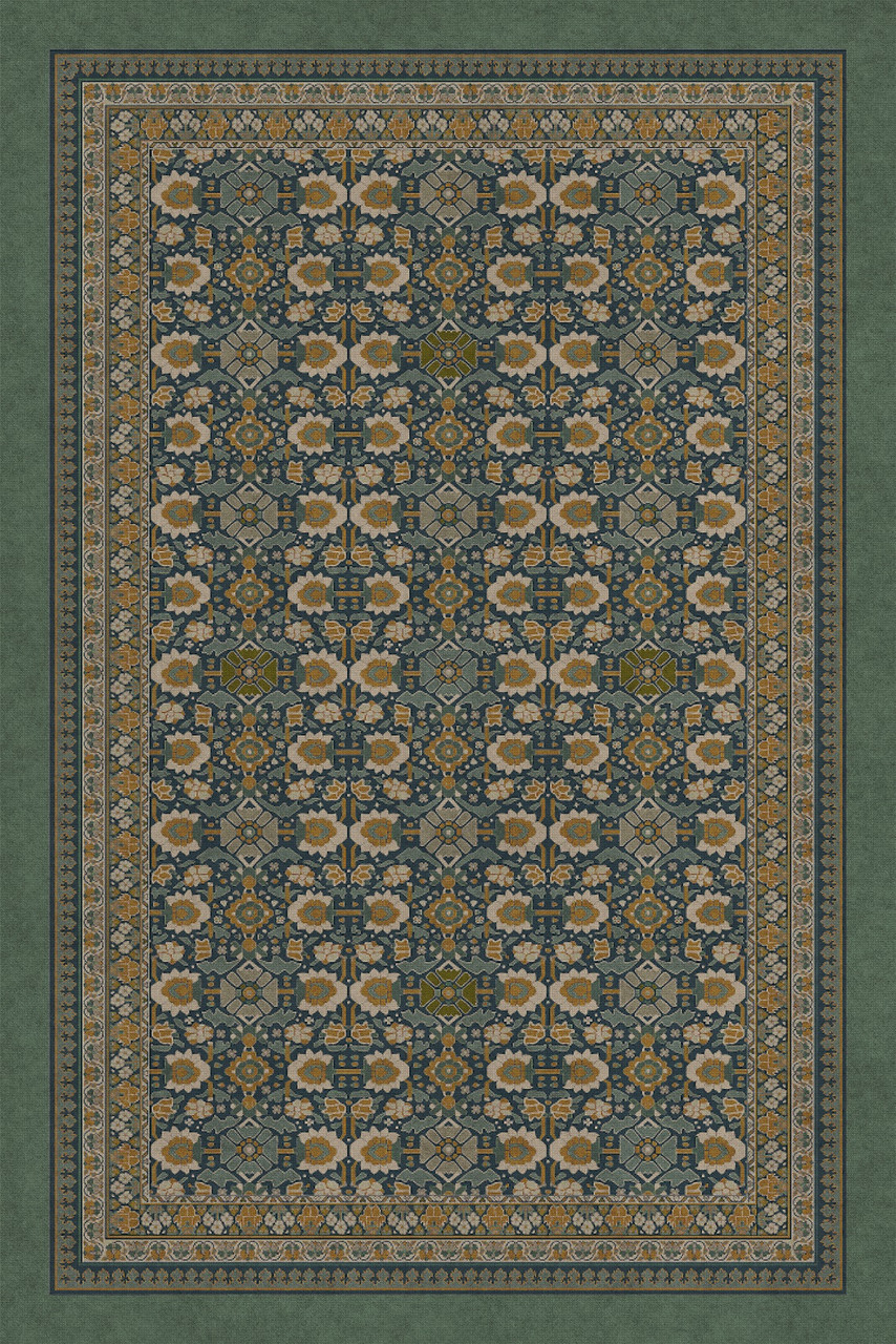 Biltmore Promenade Striking Flora - vinyl floor cloth sizes 52x76, 72x108