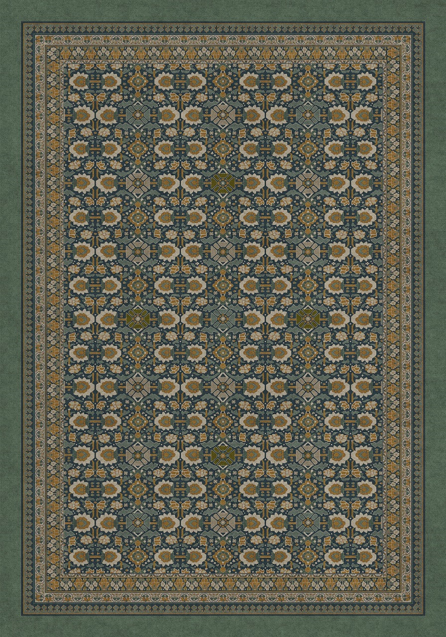 Biltmore Promenade Winter Garden - vinyl floor cloth size 84x120