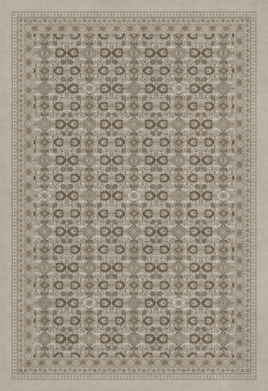 Biltmore Promenade Winter Garden - vinyl floor cloth sizes 96x140, 120x175