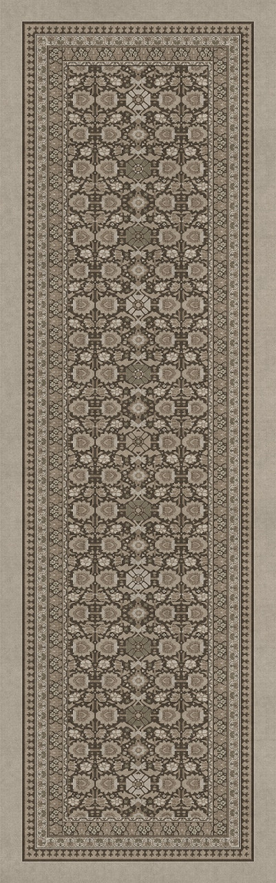 Promenade Wondrous Vistas - vinyl floor cloth 24x77, 36x115