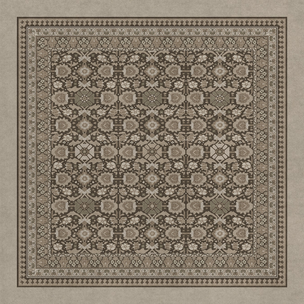 Promenade Wondrous Vistas - vinyl floor cloth 60x60, 72x72