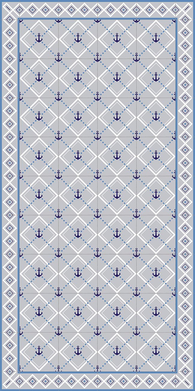 adama anchor vinyl floor mat rug