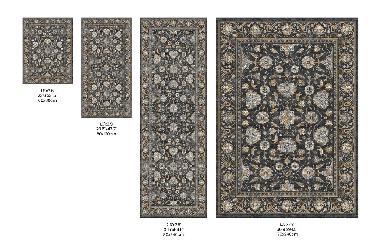 Bazaar_B vinyl floor mat rug