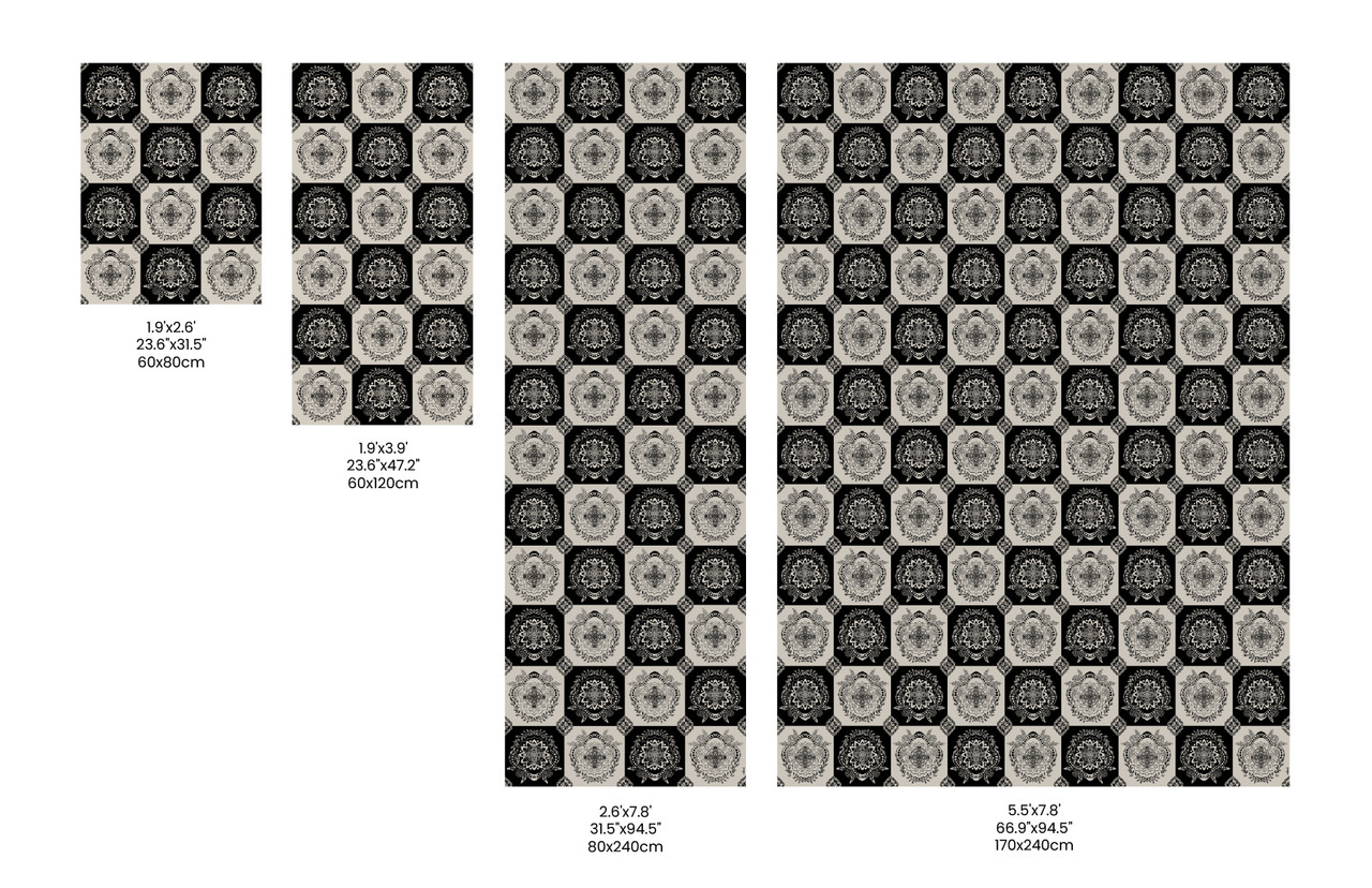 Bistro_B vinyl floor mat rug
