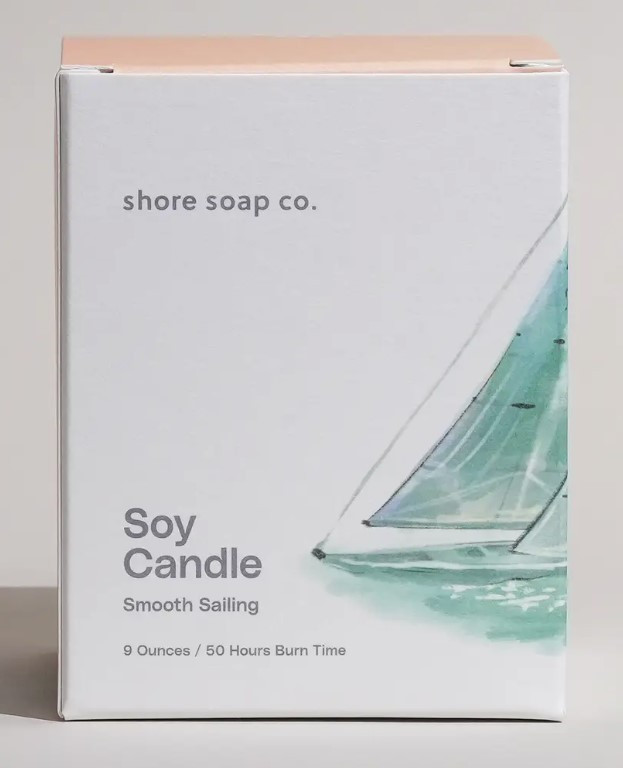smooth sailing candle by shore soap co. 
