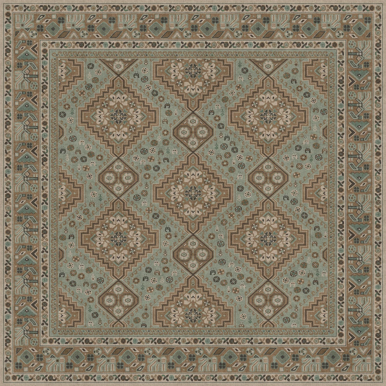 Biltmore Grand Estate The Observatory - vinyl floor cloth size 84x84