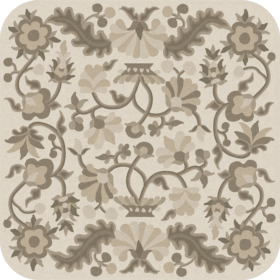 Parterre Euphoria- vinyl floor cloth, square sizes