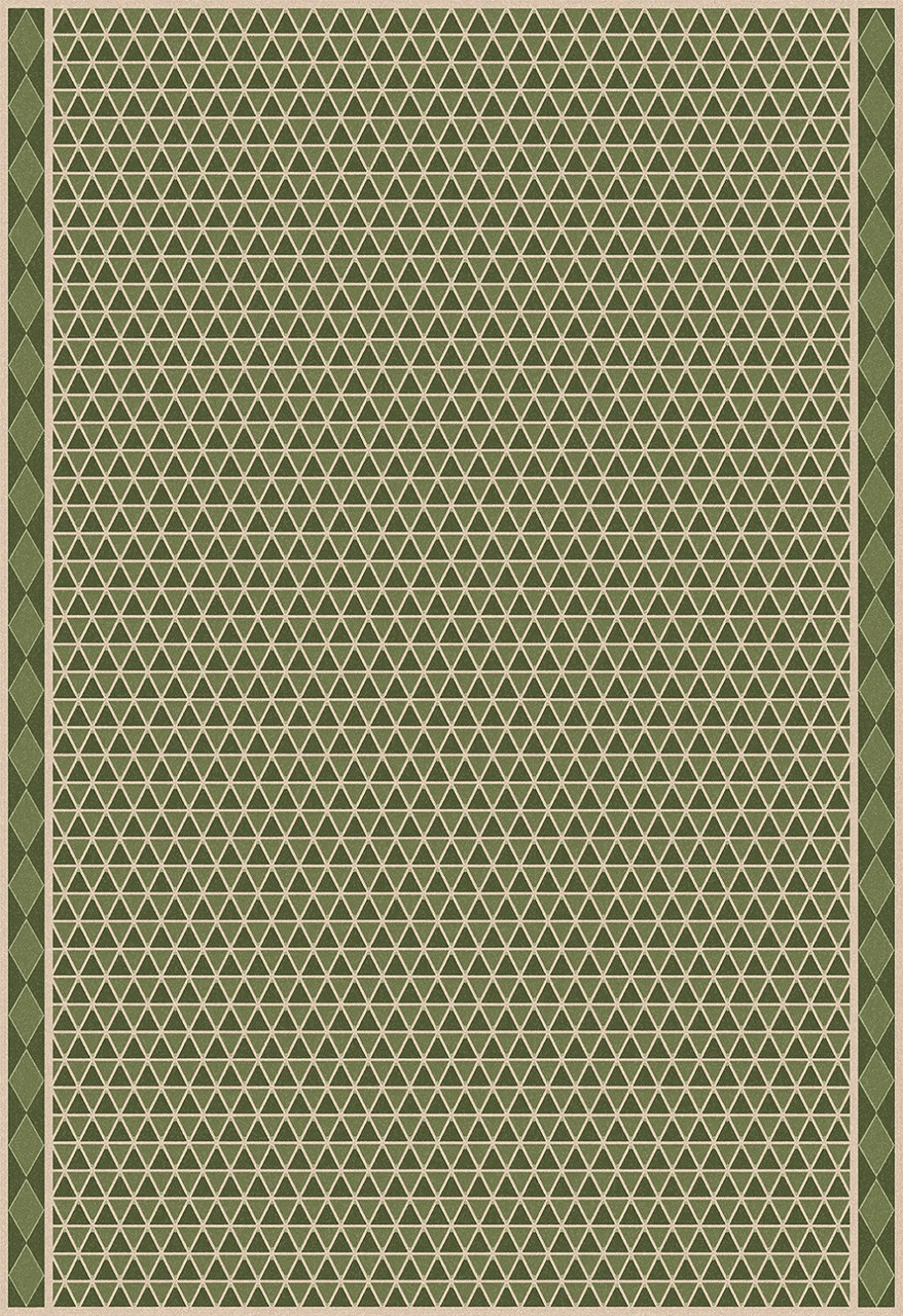 Triangular Ascending the Cliffs - vinyl floor cloth 70x102