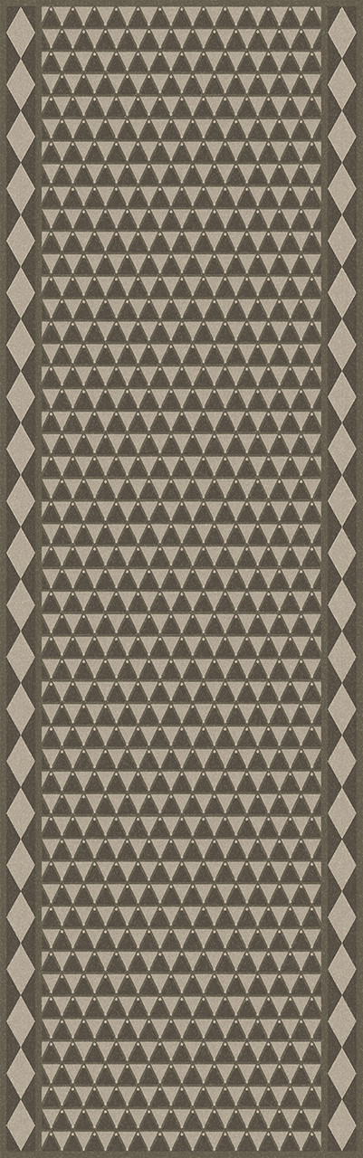 Triangular Chain of Fortresses - vinyl floor cloth 30x96, 36x115