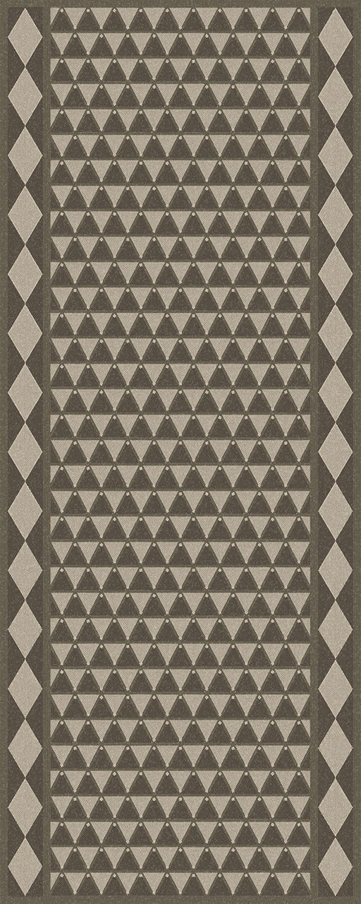 Triangular Chain of Fortresses - vinyl floor cloth 30x75