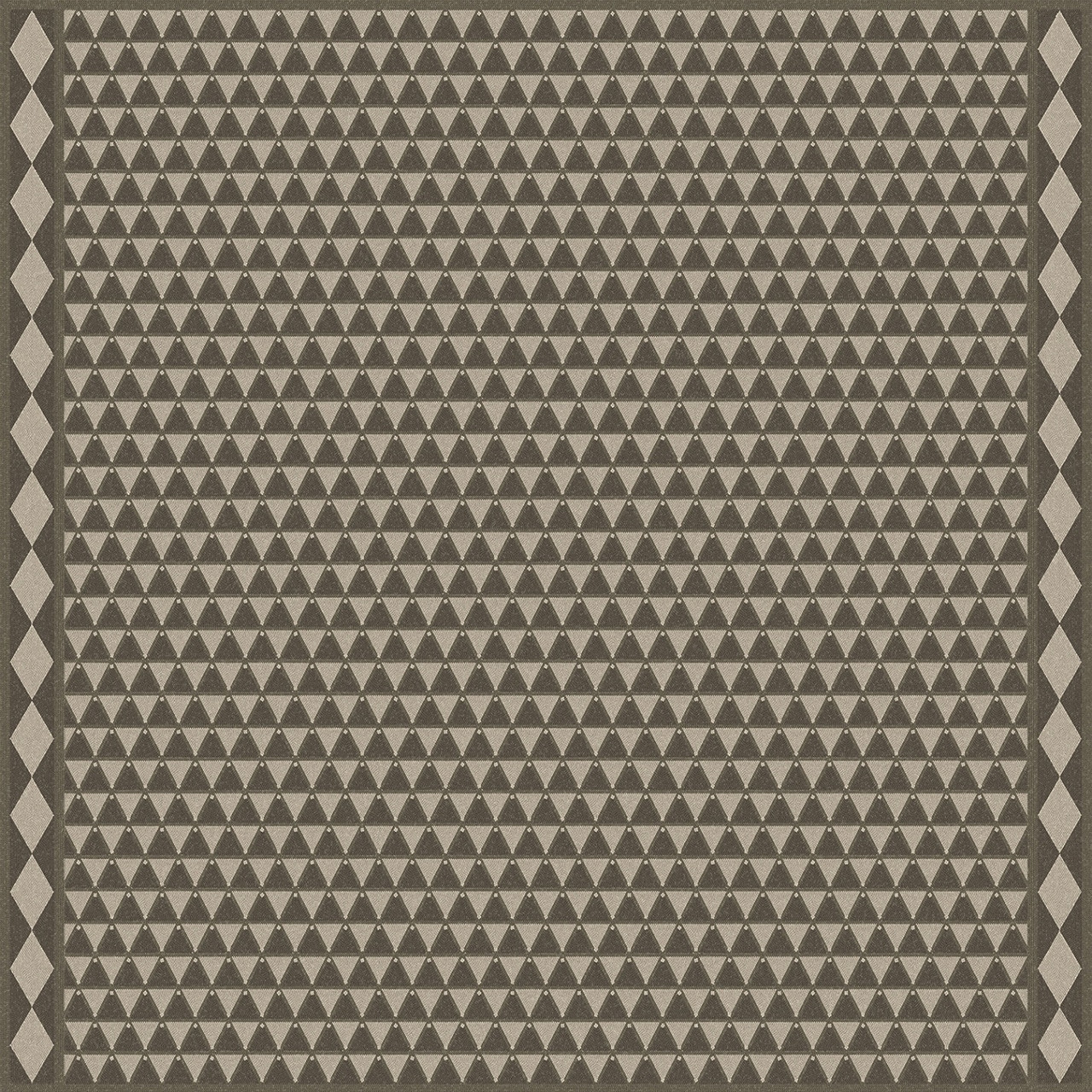 Triangular Chain of Fortresses - vinyl floor cloth 72x72