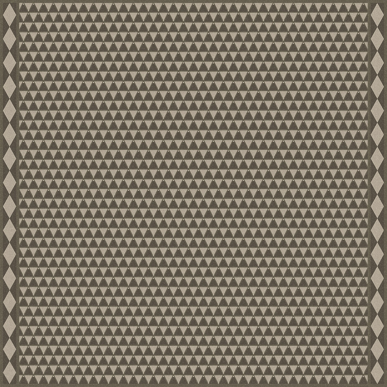 Triangular Chain of Fortresses - vinyl floor cloth 84x84