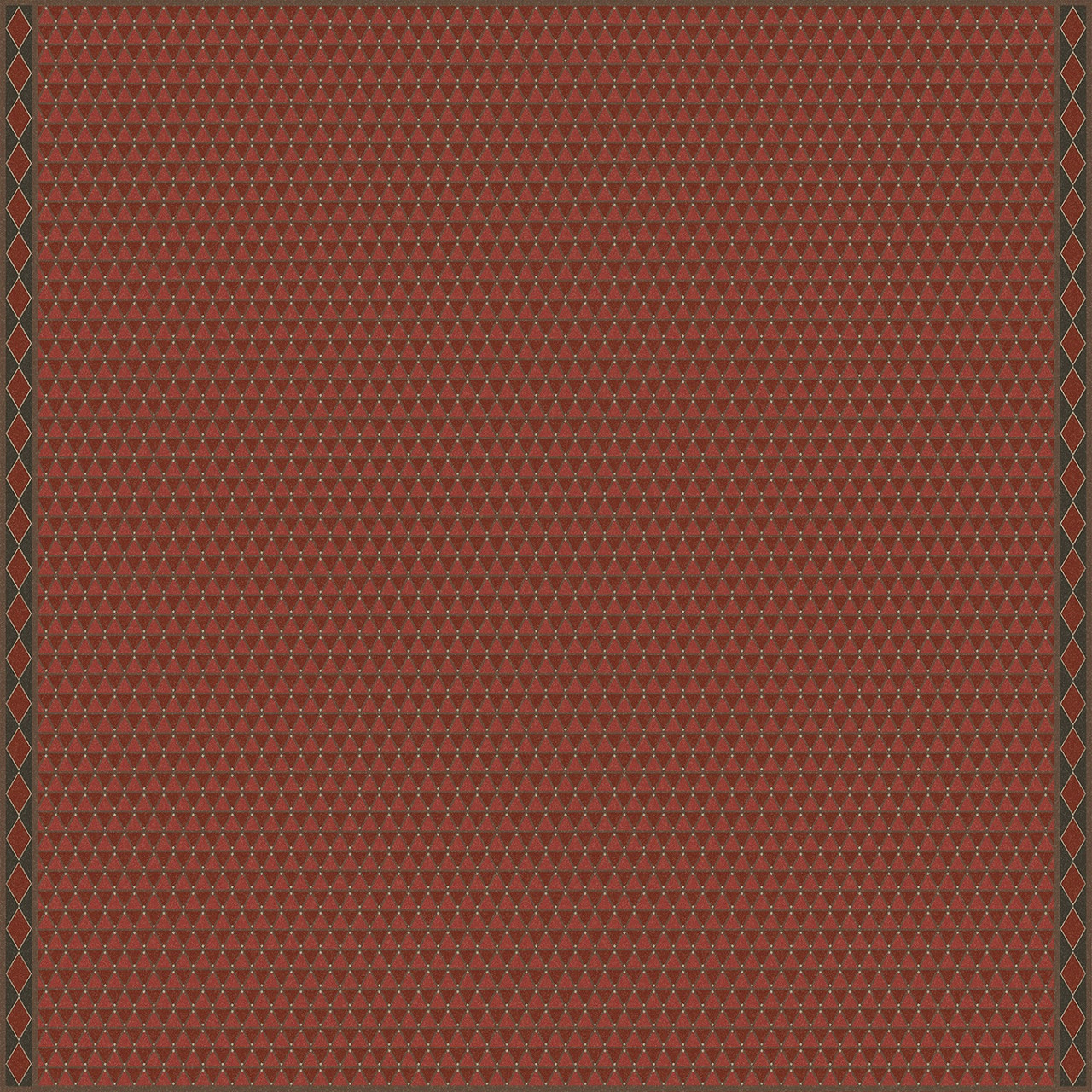 Triangular Follow the Bloodhounds- vinyl floor cloth 120x120