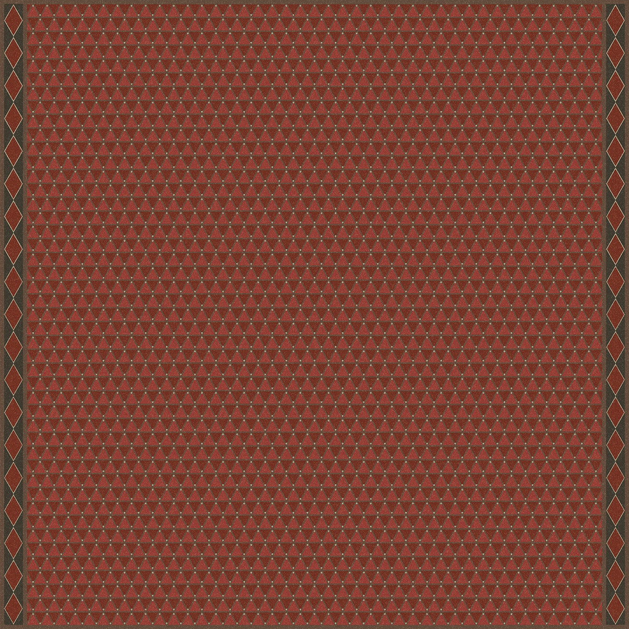 Triangular Follow the Bloodhounds- vinyl floor cloth 96x96