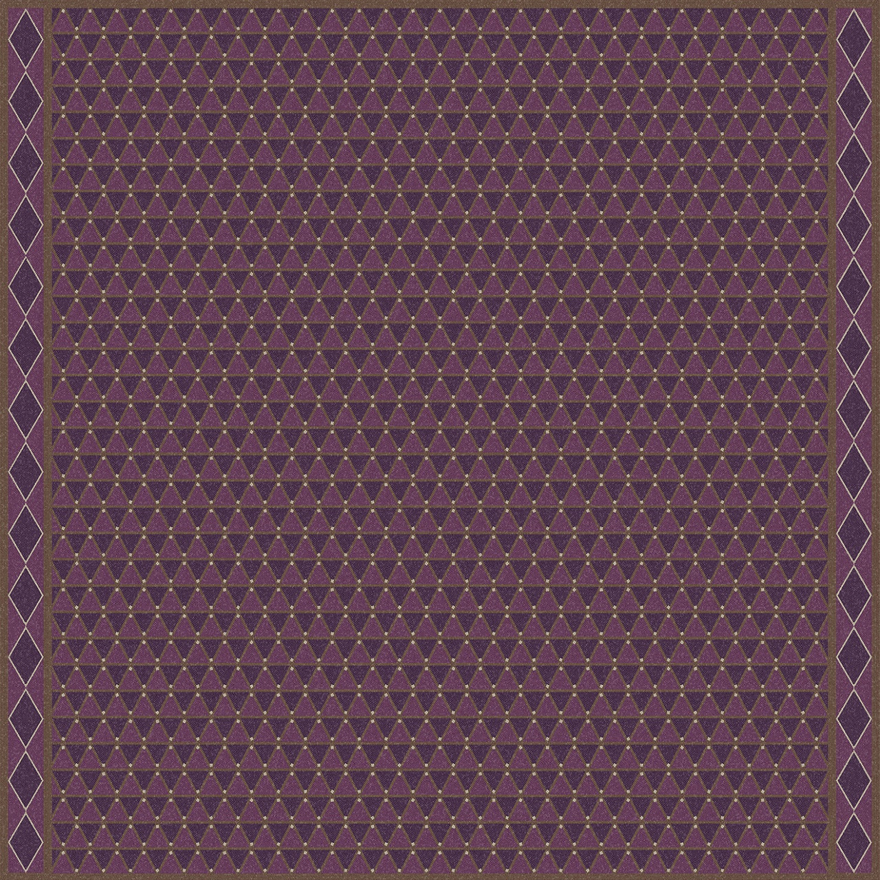 Triangular Guardianship of Nobles - vinyl floor cloth 72x72