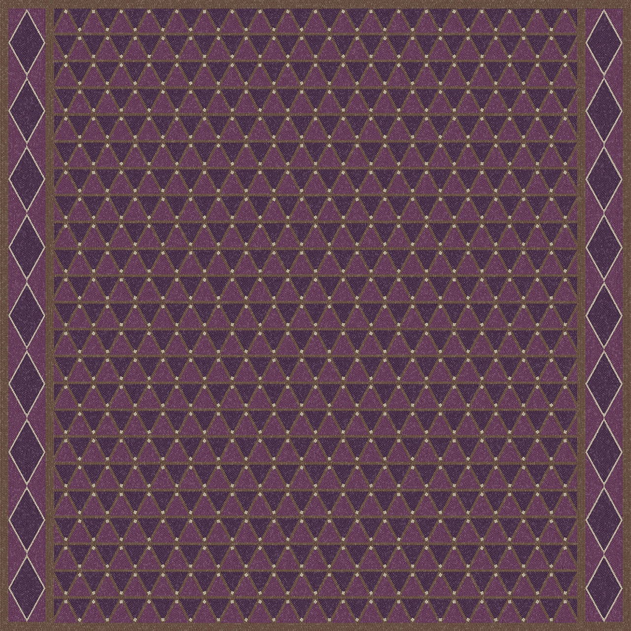Triangular Guardianship of Nobles - vinyl floor cloth 48x48