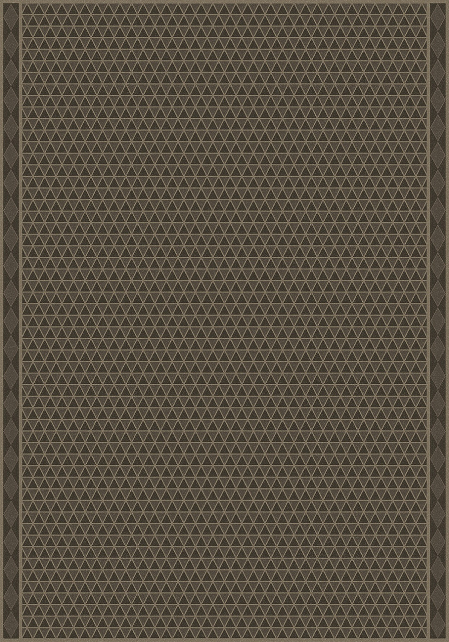 Triangular Iron Age - vinyl floor cloth 84x120