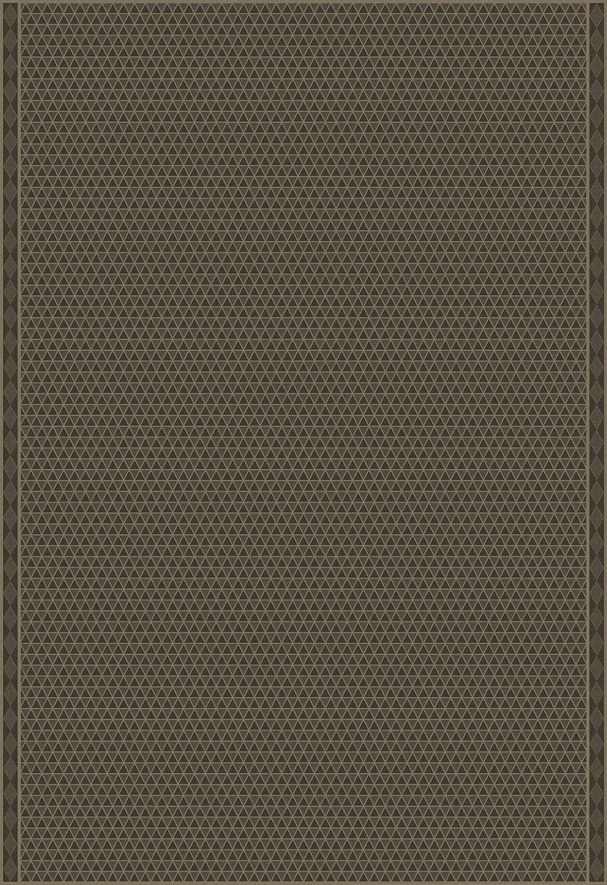 Triangular Iron Age - vinyl floor cloth 120x175
