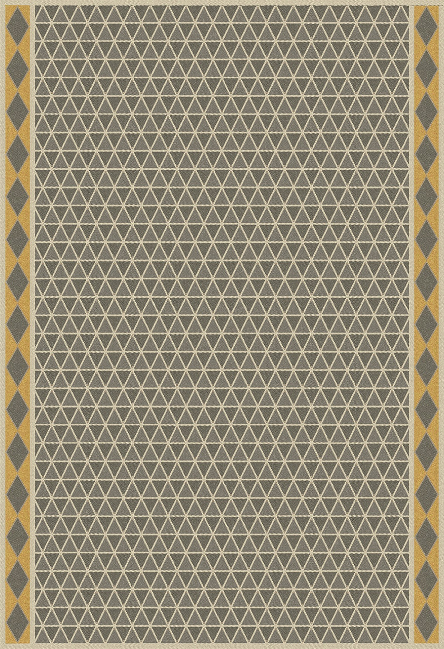 Triangular Mineral Sword - vinyl floor cloth 52x76