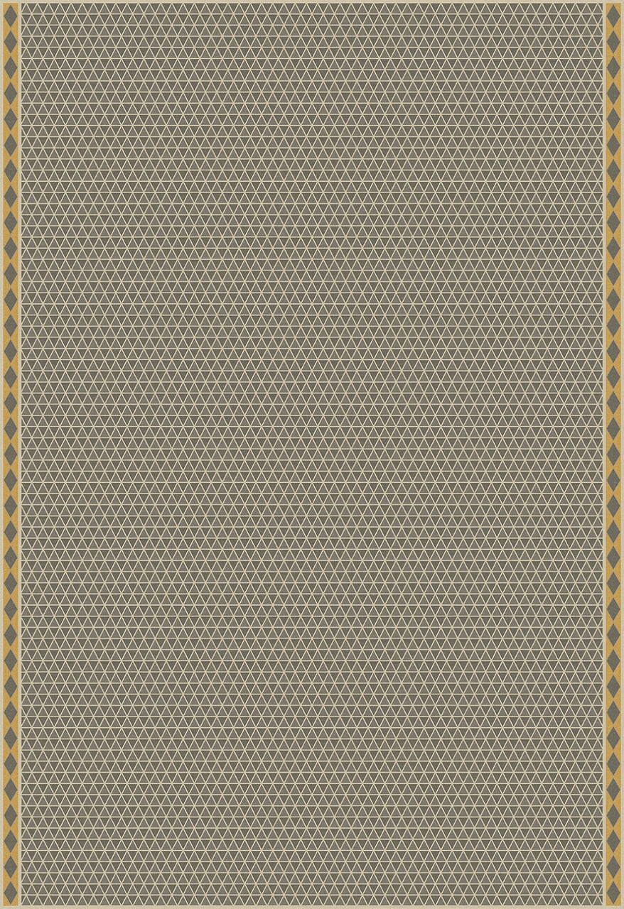 Triangular Mineral Sword - vinyl floor cloth 120x175