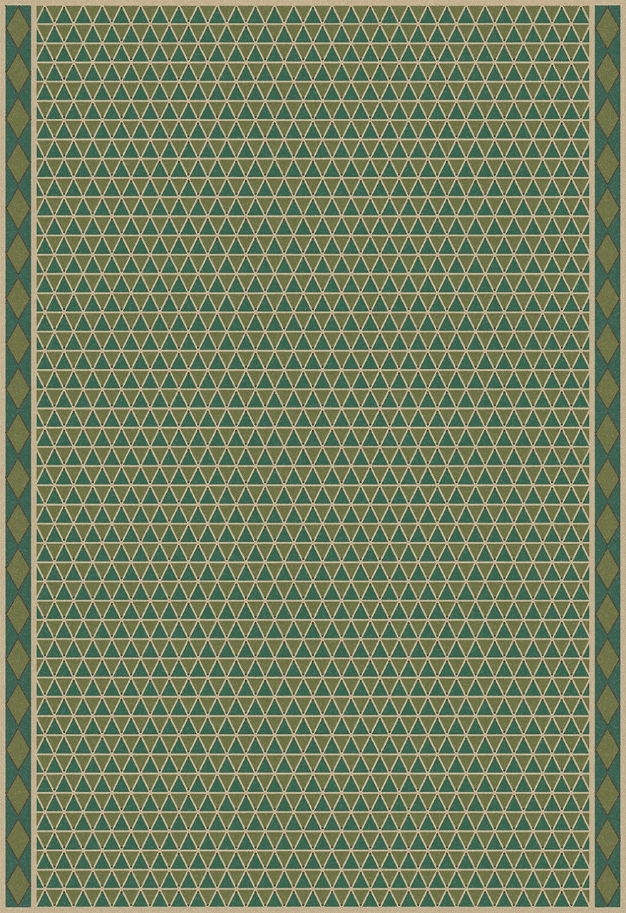 Triangular Refuge Spire - vinyl floor cloth 70x102