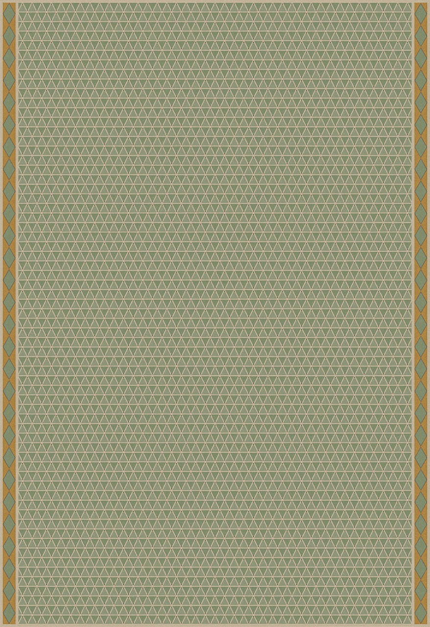 Triangular Safe Harbour - vinyl floor cloth 96x140