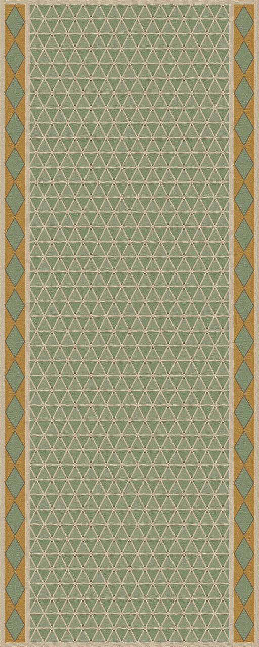 Triangular Safe Harbour - vinyl floor cloth 36x90