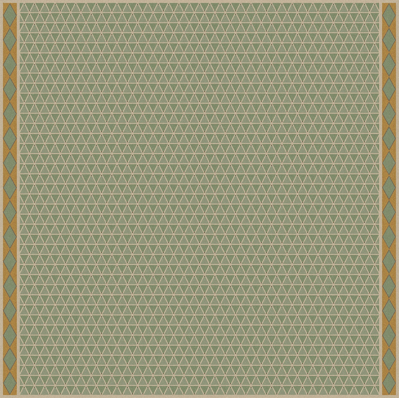 Triangular Safe Harbour - vinyl floor cloth 84x84