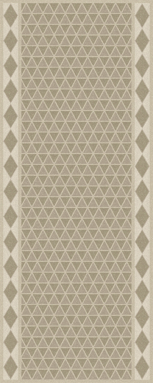 Triangular Stone Altar - vinyl floor cloth 30x75
