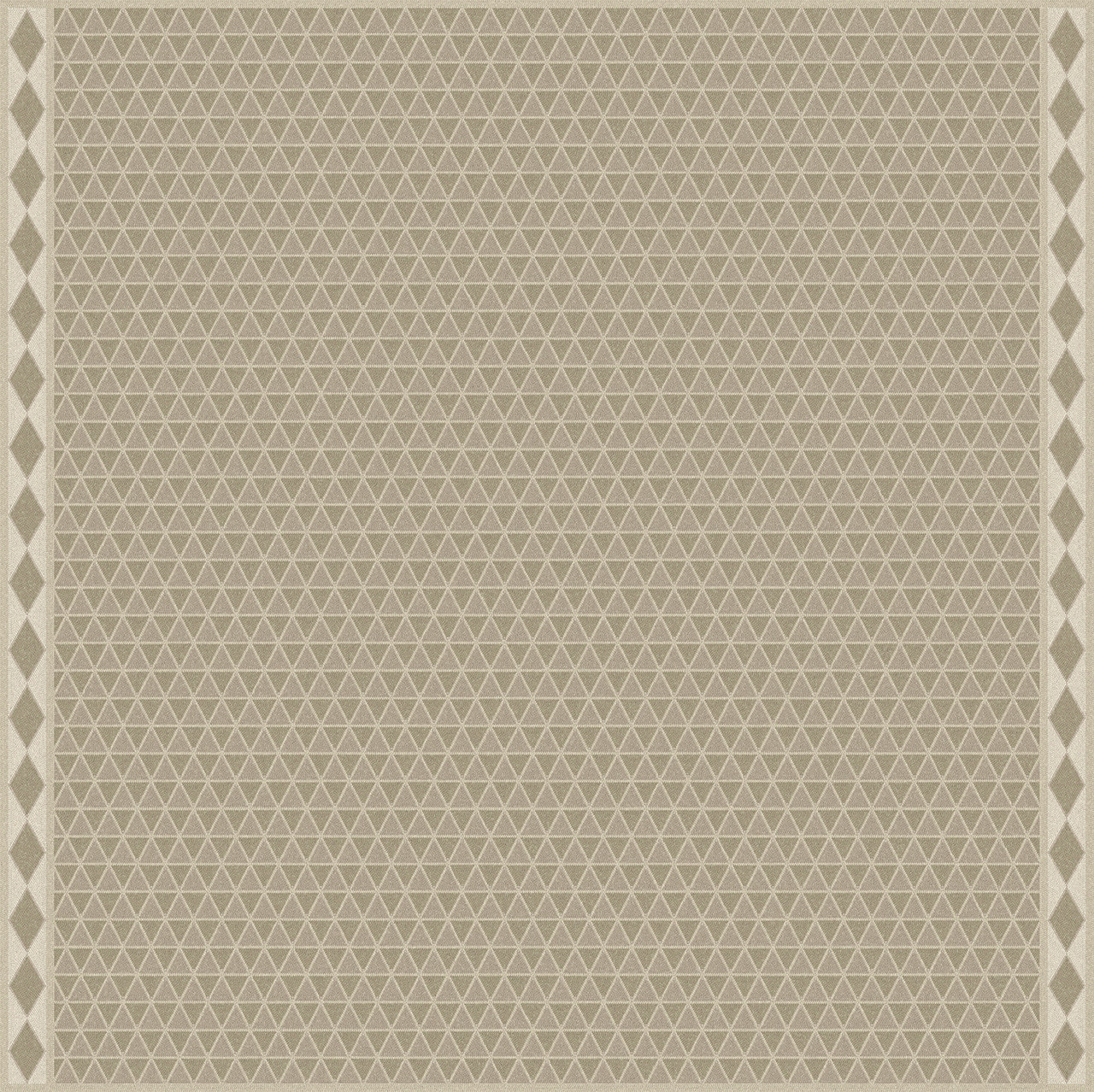 Triangular Stone Altar - vinyl floor cloth 84x84