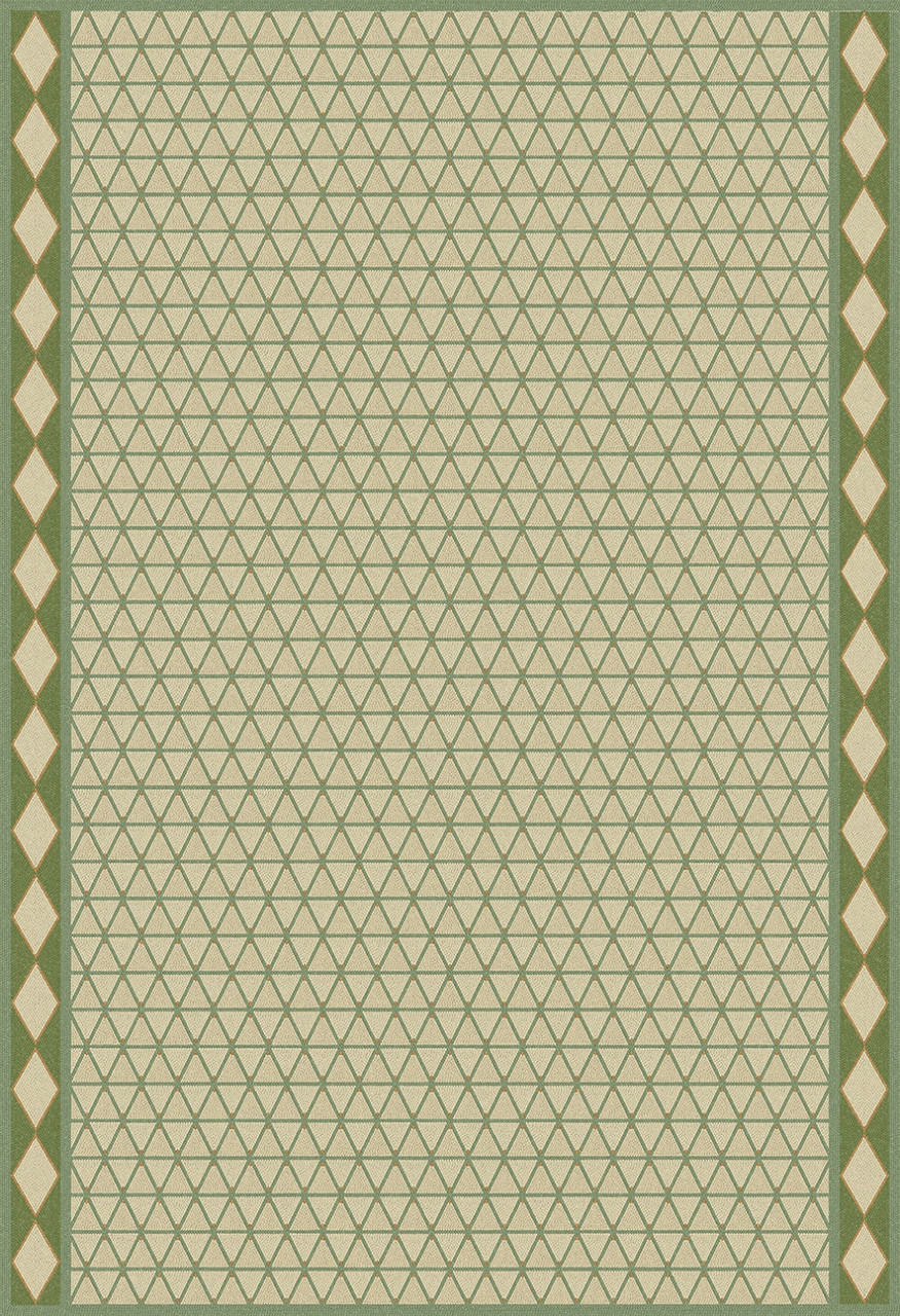 Triangular The Odyssey of Realms - vinyl floor cloth 52x76