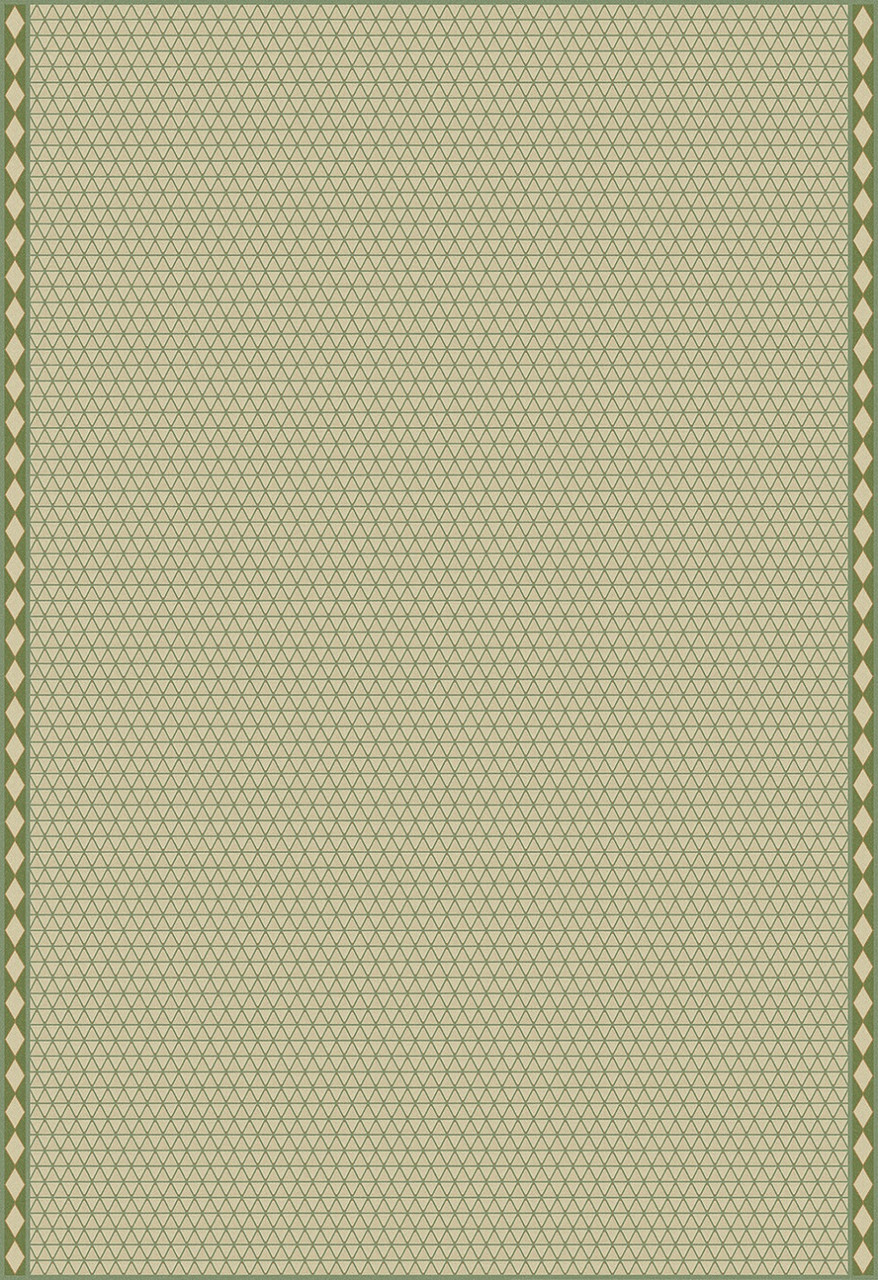 Triangular The Odyssey of Realms - vinyl floor cloth 120x175