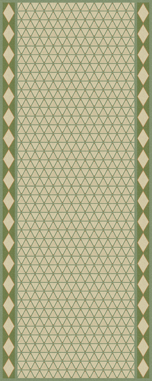 Triangular The Odyssey of Realms - vinyl floor cloth 36x90