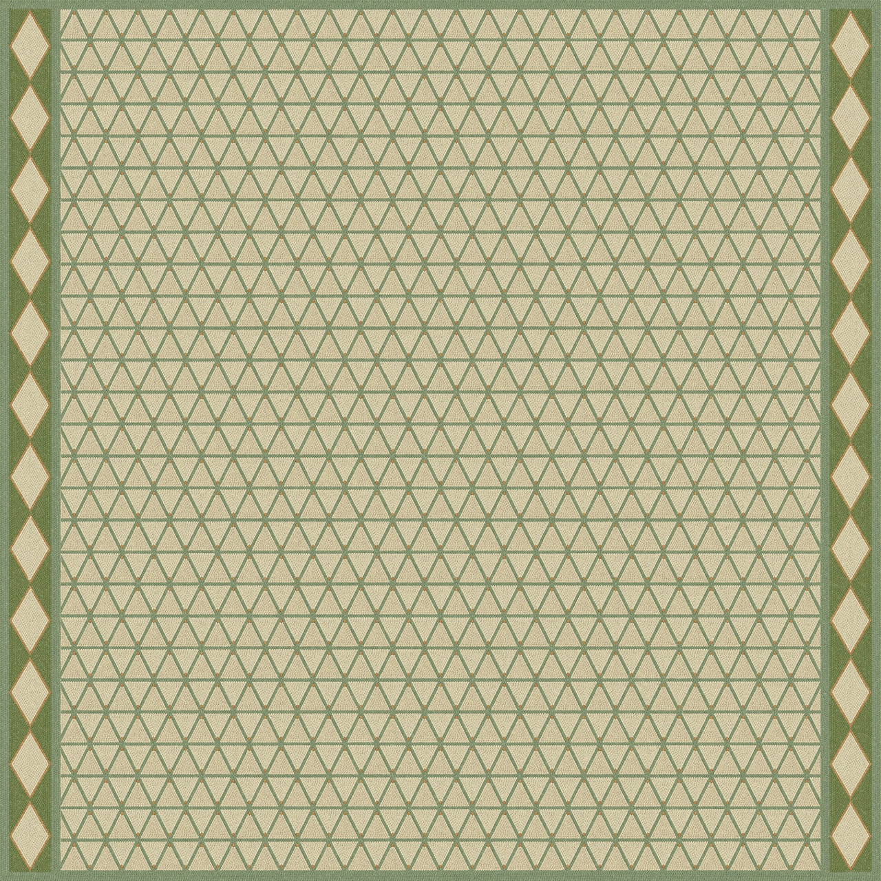 Triangular The Odyssey of Realms - vinyl floor cloth 60x60