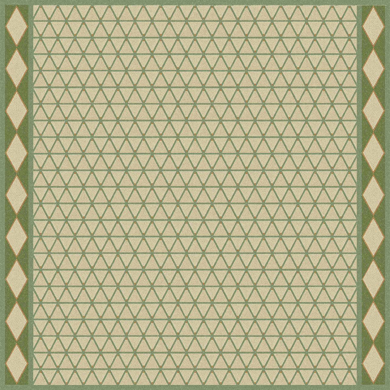 Triangular The Odyssey of Realms - vinyl floor cloth 48x48