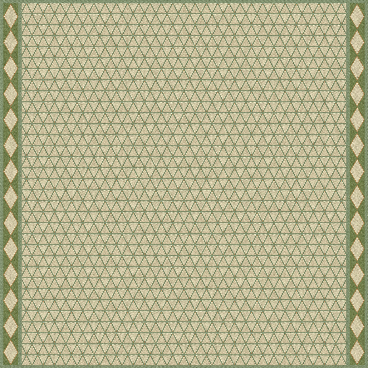 Triangular The Odyssey of Realms - vinyl floor cloth 72x72