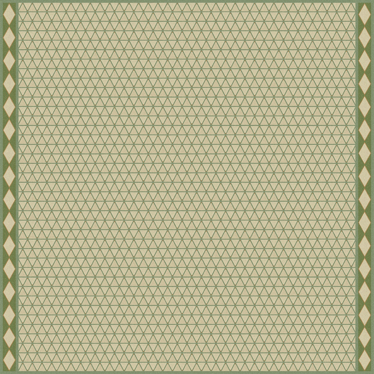Triangular The Odyssey of Realms - vinyl floor cloth 84x84