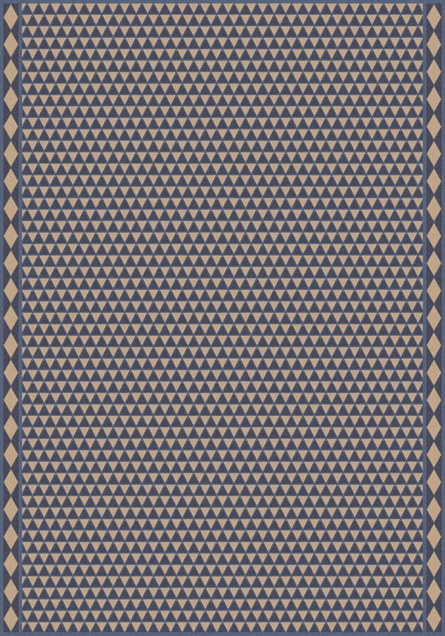 Triangular Uprise of Vitality - vinyl floor cloth 84x120
