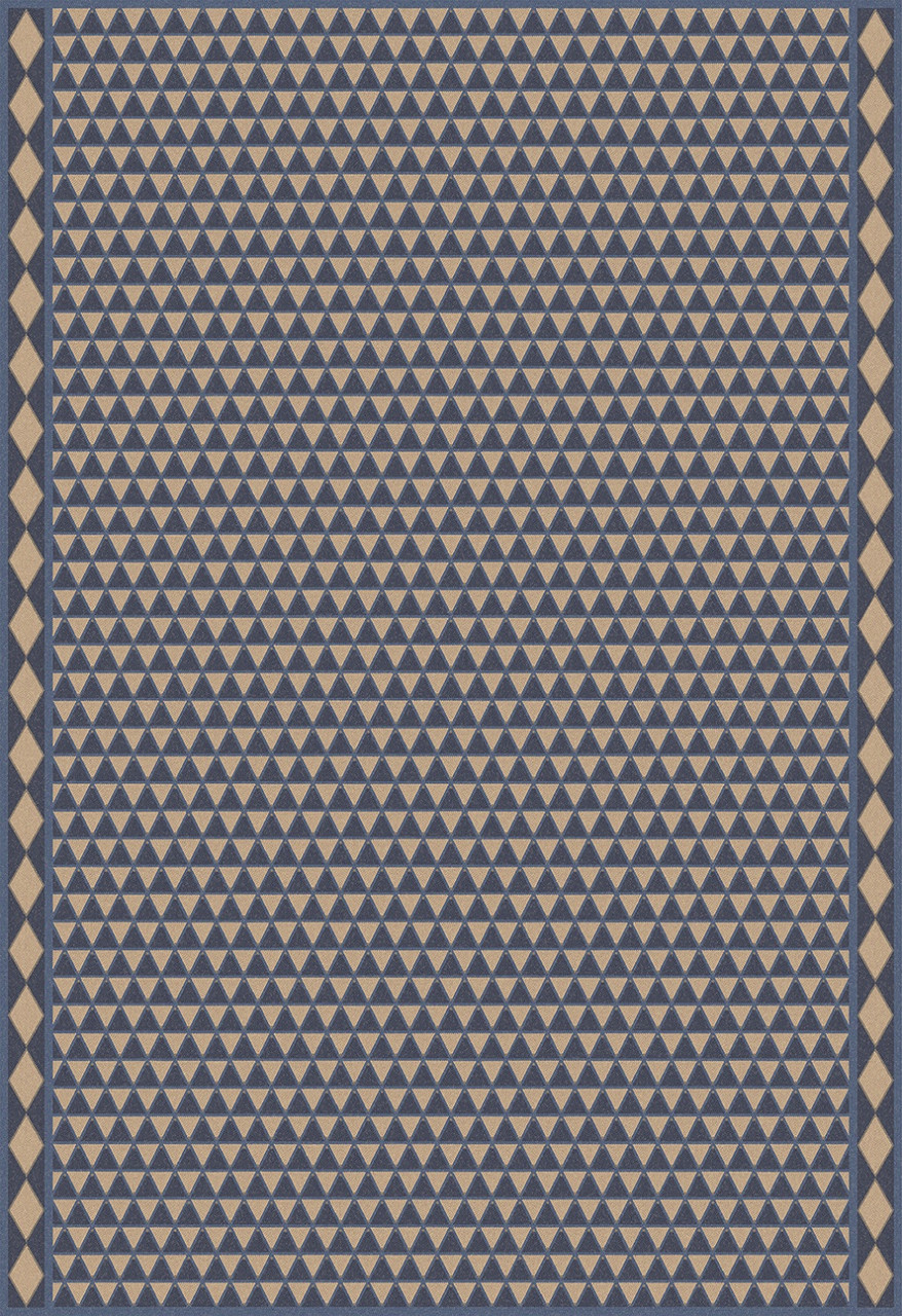 Triangular Uprise of Vitality - vinyl floor cloth 70x102