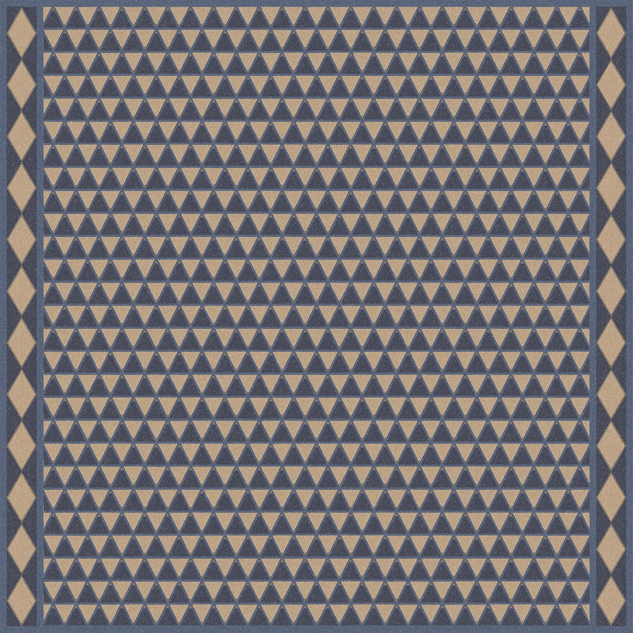 Triangular Uprise of Vitality - vinyl floor cloth 60x60