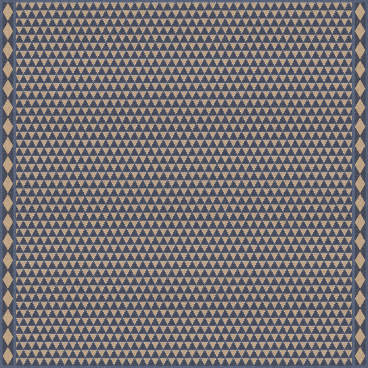Triangular Uprise of Vitality - vinyl floor cloth 96x96