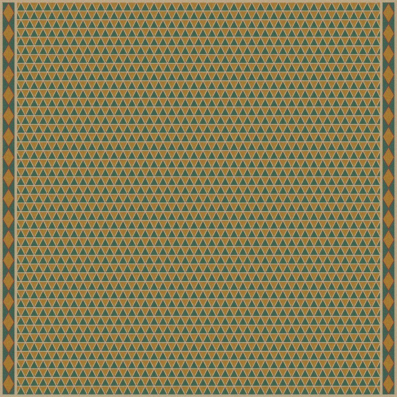 Triangular West Gate Ward - vinyl floor cloth 96x96