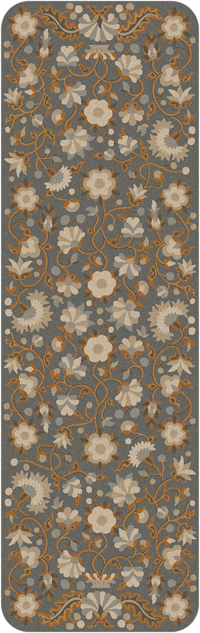 Parterre Roam Hazy Summit- vinyl floor cloth 24x77, 30x96, 36x115