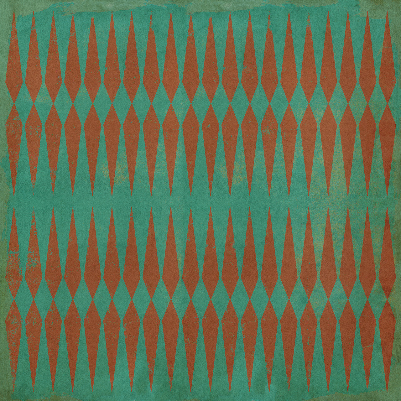 Classic Pattern 8 The Dragon's Throat - vinyl floor cloth sizes, all square sizes