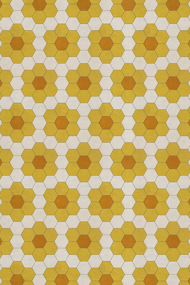 Classic Pattern 2 Pushing Up Daisies (lightly distressed) - vinyl floor cloth sizes 20x30, 24x36, 30x44, 38x56, 52x76, 70x102