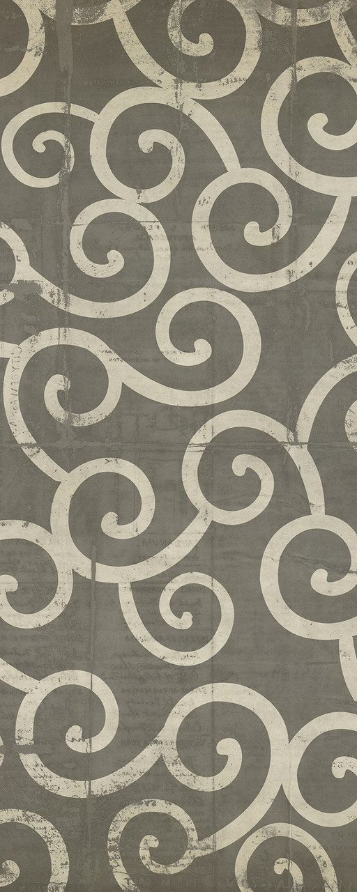 Classic Pattern 4 Captain Ahab (distressed)- vinyl floor cloth sizes 30x75, 36x90