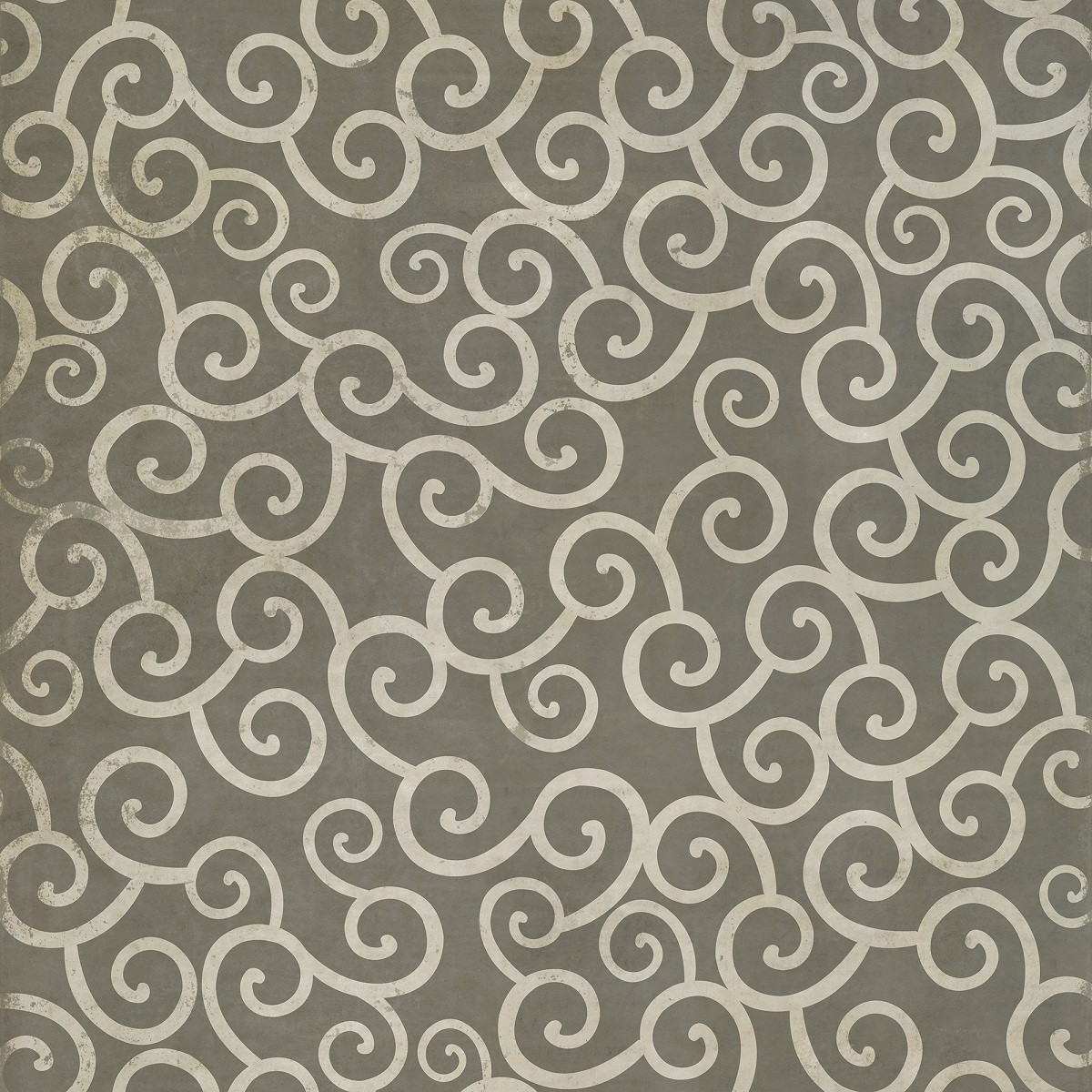 Classic Pattern 4 Captain Ahab (distressed)- vinyl floor cloth sizes 84x84, 96x96, 120x120