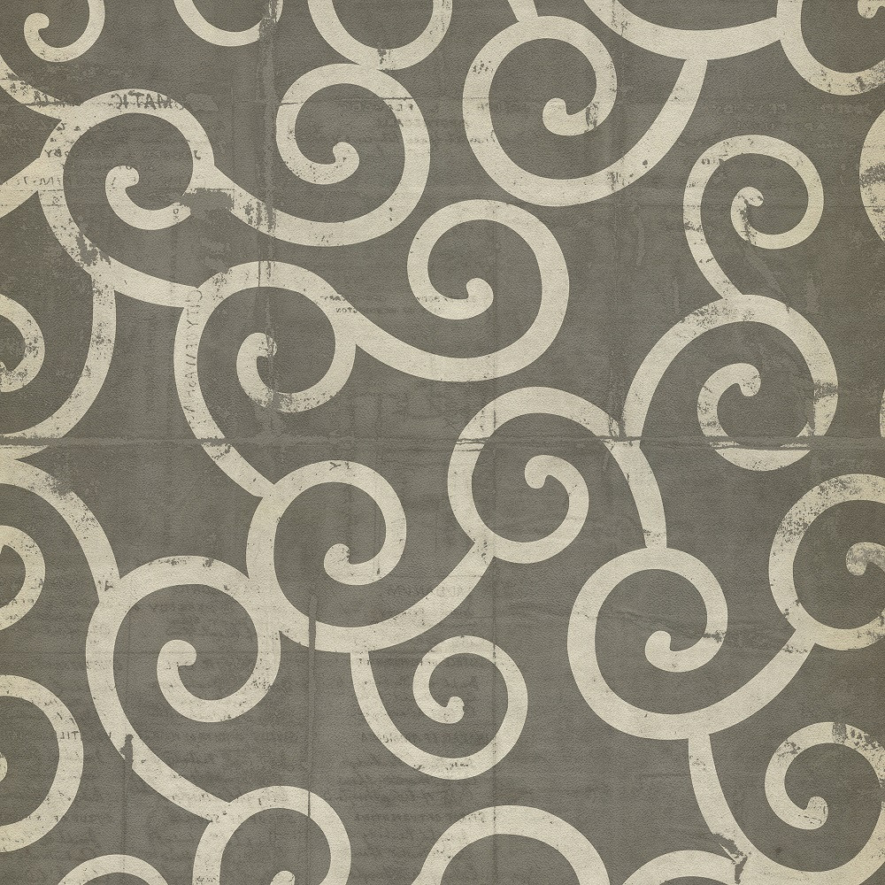 Classic Pattern 4 Captain Ahab (distressed)- vinyl floor cloth sizes 36x36, 48x48, 60x60, 72x72